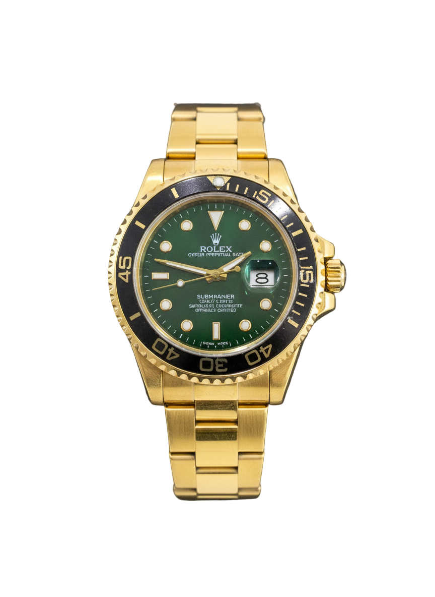 Rolex Submariner – 18K Gold Edition with Natural Malachite Green Dial