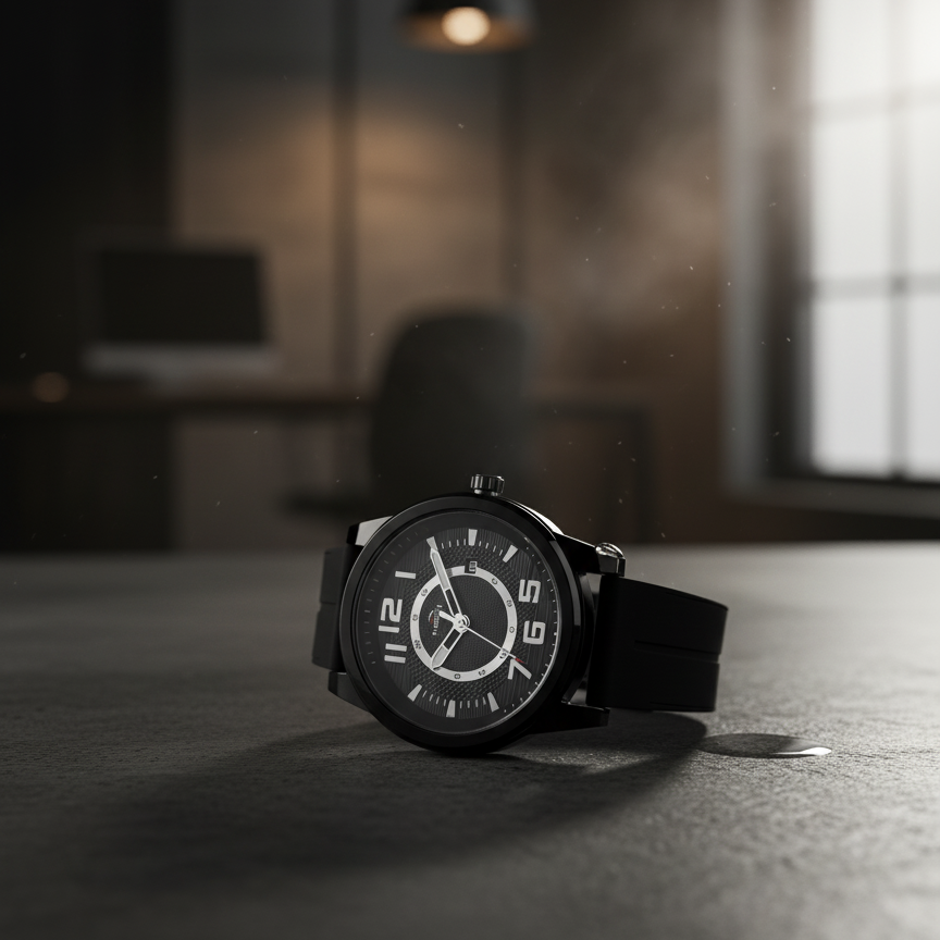 Universe Point Quartz Watch - Bold All-Black